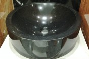 Black Granite Round Sink 450 x 450